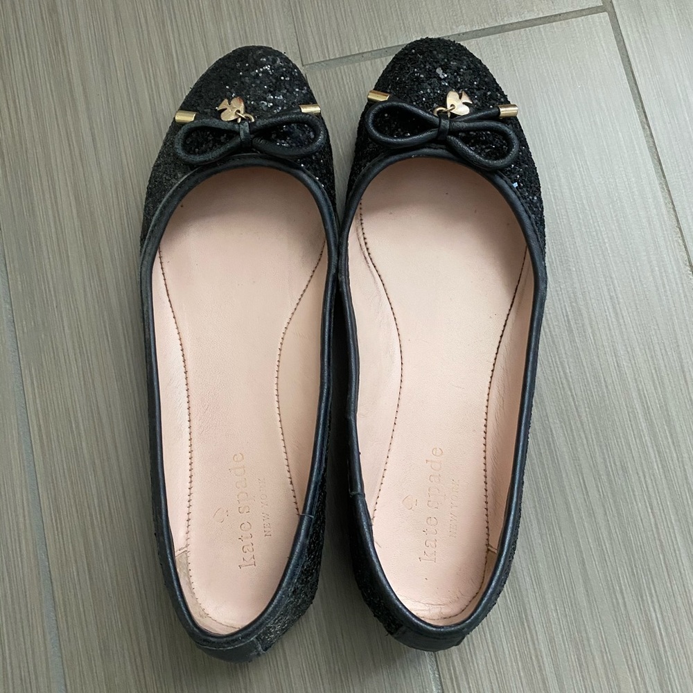 Kate Spade Black Flats